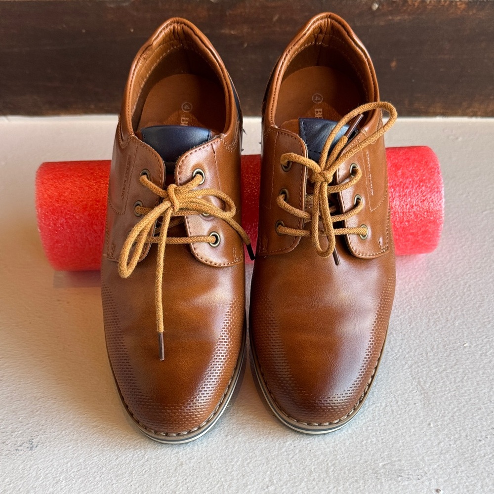 Classic Brown Kids Dress Shoes